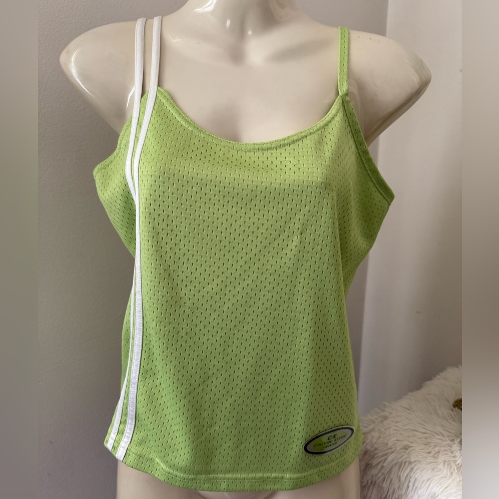 30. Vintage Calvin Klein Green Sleeveless Top